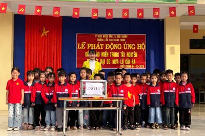 TRƯỜNG TH QUANG TRUNG ỦNG HỘ ĐỒNG BÀO MIỀN TRUNG, TÂY NGUYÊN THIỆT HẠI DO MƯA LŨ.